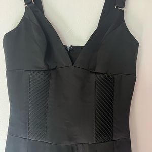 Bebe Black Satin Dress